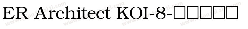 ER Architect KOI-8字体转换